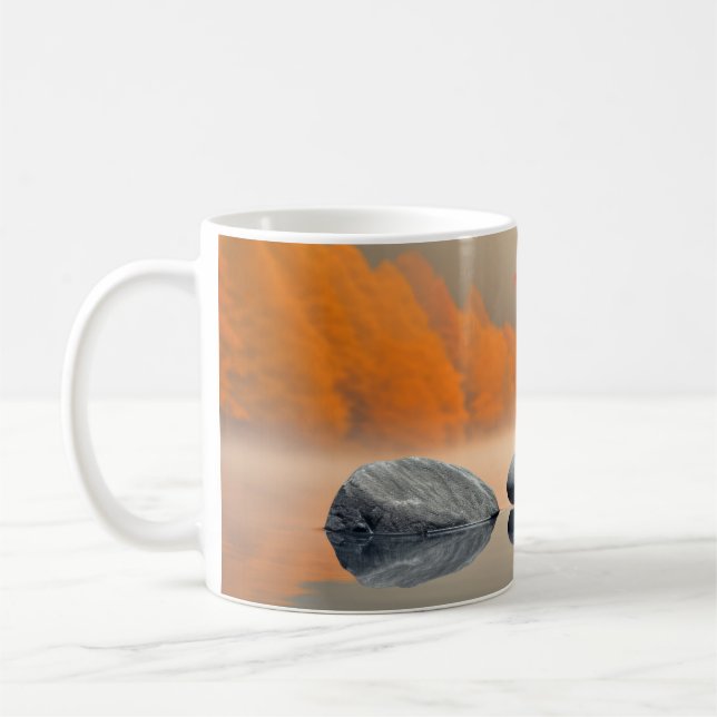 Rock Pebble Sand Tranquil Peaceful  Coffee Mug (Left)