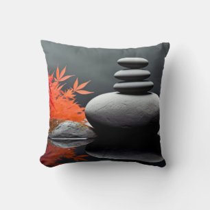 Rock Pebble Sand Tranquil Peaceful Cushion