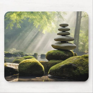 Rock Pebble Sand Tranquil Peaceful  Mouse Mat