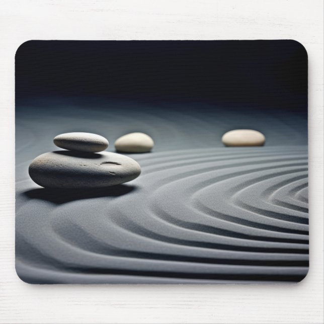 Rock Pebble Water Tranquil Peaceful  Mouse Mat (Front)