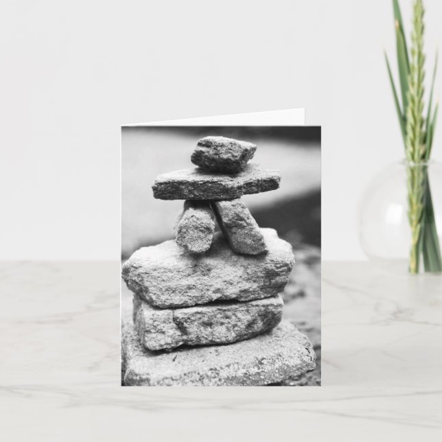 Rock People B/W Card (Front)