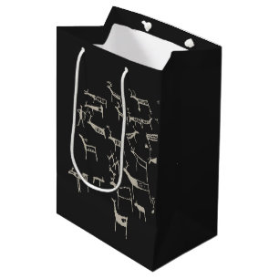 Rock Petroglyph Ancient European Deer Hunting Medium Gift Bag