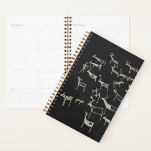 Rock Petroglyph Ancient European Deer Hunting Planner