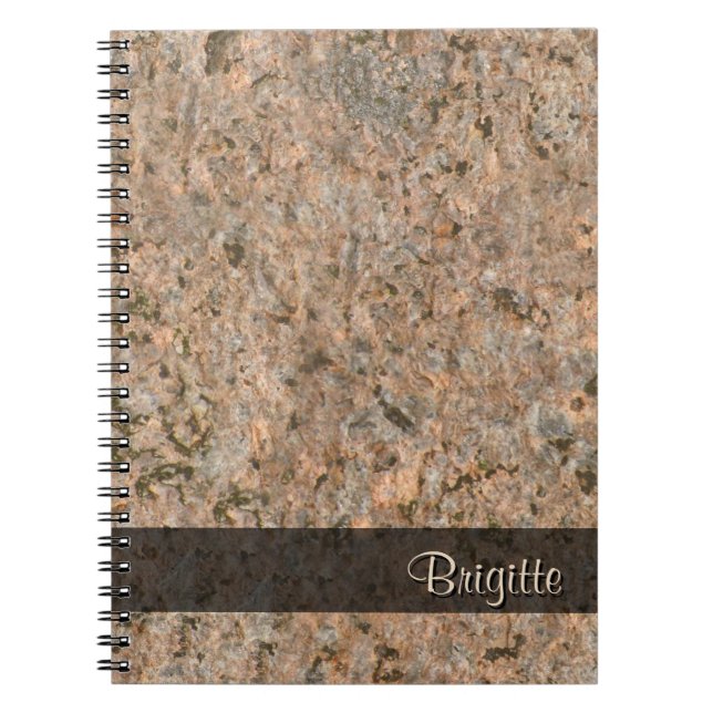 Rock Photo Geology Texture any Text Notebook (Front)
