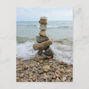 Rock Pillar Monument - Mackinac Island, Michigan Postcard