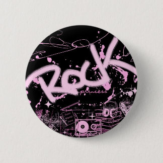 Rock Princess 6 Cm Round Badge