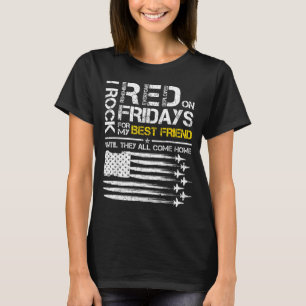 Rock Red On Friday for Friend Air Force Military T-Shirt