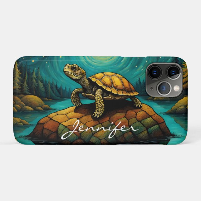 Rock River Nature Turtle Name Case-Mate iPhone Case (Back (Horizontal))