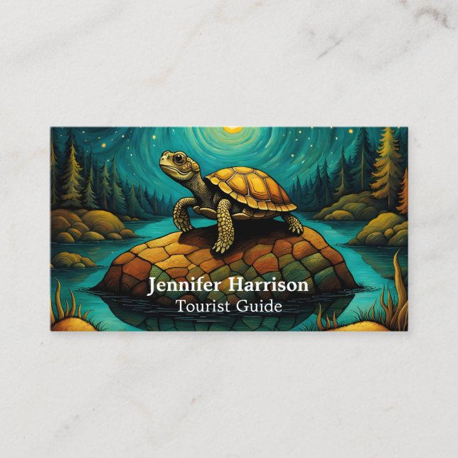 Rock River Turtle  Business Card (Front)