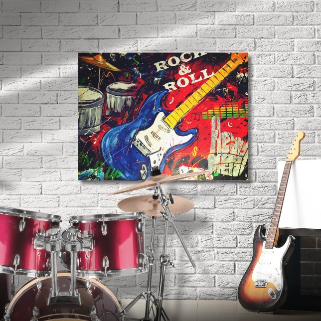 Rock & Roll Abstract Canvas Print (Creator Uploaded)