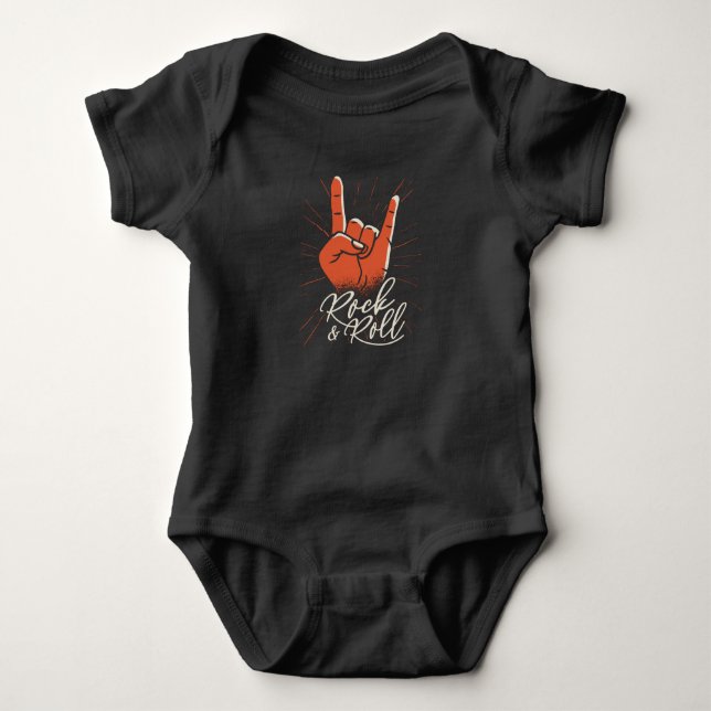 Rock & roll baby bodysuit (Front)