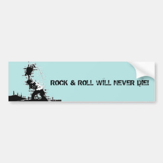 Rock & Roll Bumper Sticker
