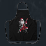 Rock & Roll Christmas Santa Claus Guitar Player Apron<br><div class="desc">Rock & Roll Christmas Santa Claus Guitar Player</div>