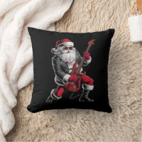 Rock & Roll Christmas Santa Claus Guitar Player