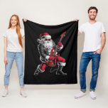 Rock & Roll Christmas Santa Claus Guitar Player Fleece Blanket<br><div class="desc">Rock & Roll Christmas Santa Claus Guitar Player</div>