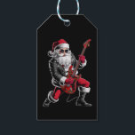 Rock & Roll Christmas Santa Claus Guitar Player Gift Tags<br><div class="desc">Rock & Roll Christmas Santa Claus Guitar Player</div>
