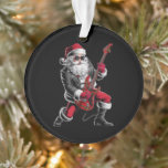 Rock & Roll Christmas Santa Claus Guitar Player Ornament<br><div class="desc">Rock & Roll Christmas Santa Claus Guitar Player</div>