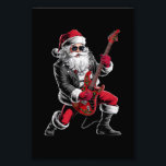 Rock & Roll Christmas Santa Claus Guitar Player Photo Print<br><div class="desc">Rock & Roll Christmas Santa Claus Guitar Player</div>