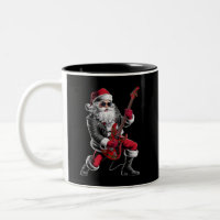 Rock & Roll Christmas Santa Claus Guitar Player