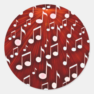 Rock & Roll_ Classic Round Sticker