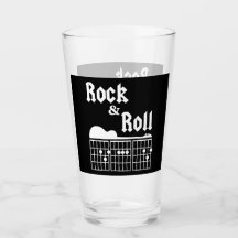 Rock & Roll Dad Guitar Chord Glass