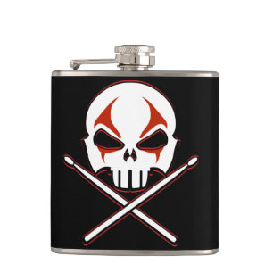 Rock & Roll Flask Heavy Metal Drummer Drink Flask