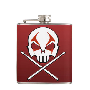 Rock & Roll Flask Heavy Metal Drummer Drink Flask