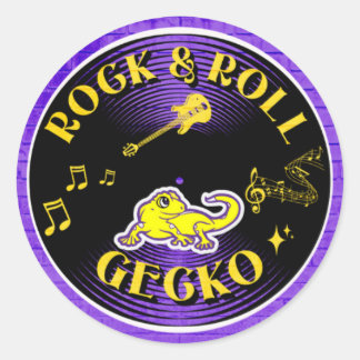 Rock & Roll Gecko sticker