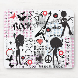 Rock & Roll Girls Mouse Mat