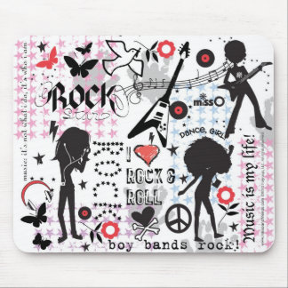 Rock & Roll Girls Mouse Mat
