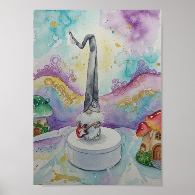 Rock&Roll Gnome Poster (Front)