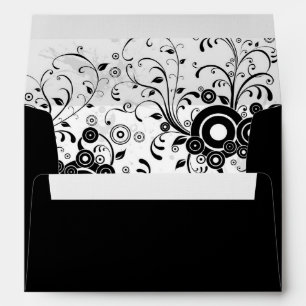 Rock & Roll Grungy Heart Music Themed Wedding Envelopes