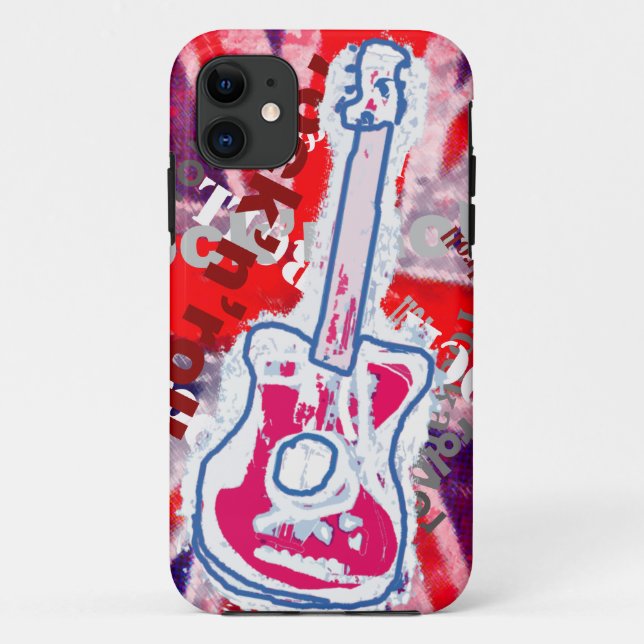 rock & roll guitar music Case-Mate iPhone case (Back)
