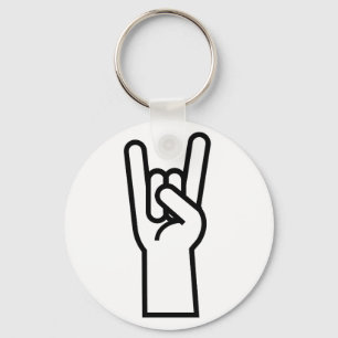 Rock & Roll Hand Symbol Key Ring