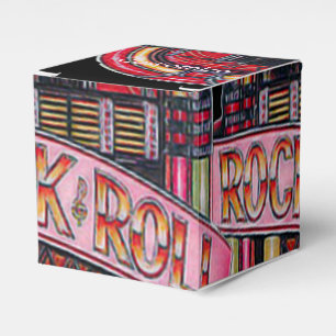 Rock & Roll Juke Box Retro Cube Favour Box