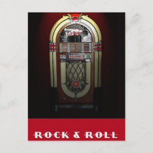 Rock & Roll Jukebox Postcard