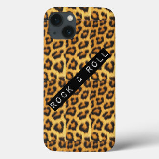 Rock & Roll Leopard Print Cell Phone Case
