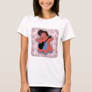 Rock Roll Monster Cute Cartoon Character Art T-Shirt