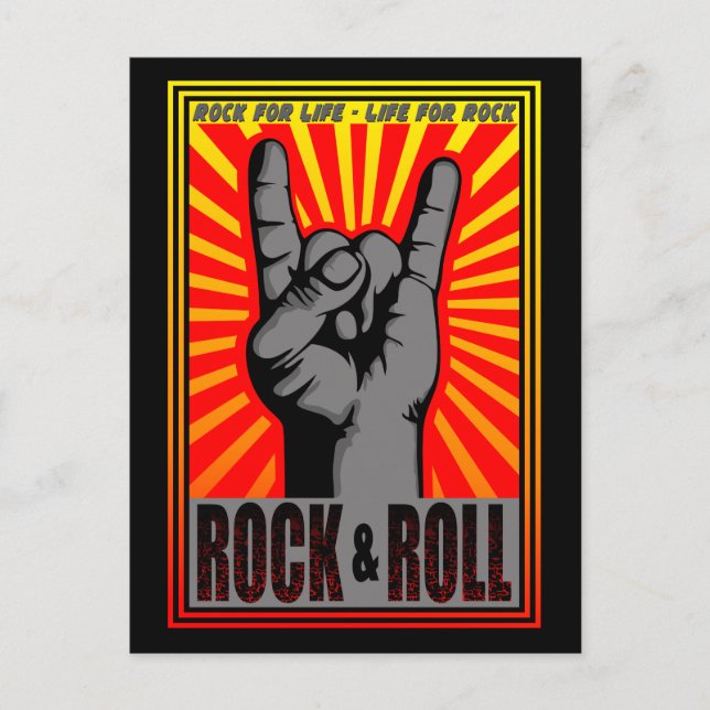 Rock & Roll Postcard (Front)