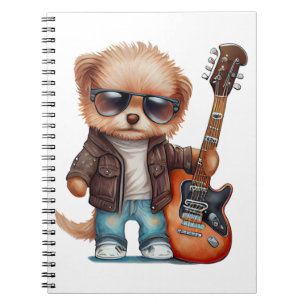 Rock  Roll Puppy Dog (Two)   Notebook