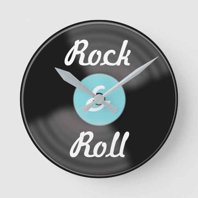  Rock & Roll Record Clock (Front)
