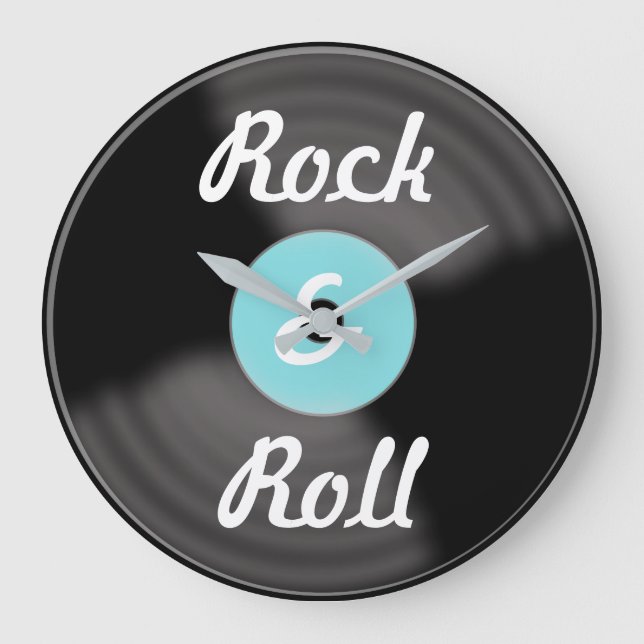  Rock & Roll Record Clock (Front)