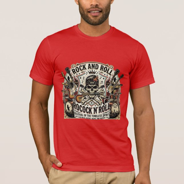Rock & Roll Revival | Skull & Strings Festival Tee (Front)