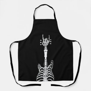 Rock & Roll Skeleton Guitar Music Lover Gift Apron