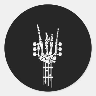 Rock & Roll Skeleton Guitar Music Lover Sticker