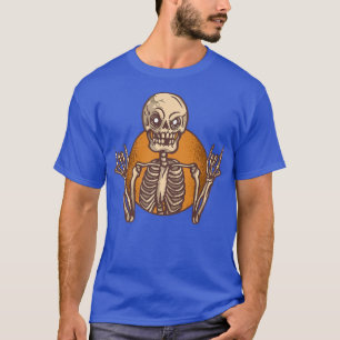 Rock & Roll Skeleton Guitar Player For Music Lover T-Shirt