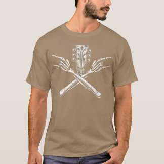 Rock & Roll Skeleton Guitar Rock Heavy Metal Lover T-Shirt