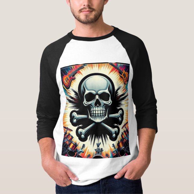 Rock & Roll Skull Festival T-Shirt (Front)