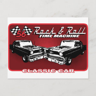 Rock & Roll Time Machine Postcard