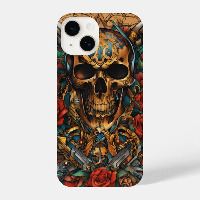 Rock & Rose Tattoo Tees iPhone Case (Back)